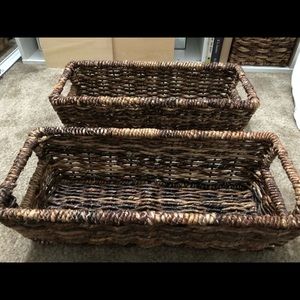 Storage woven basket